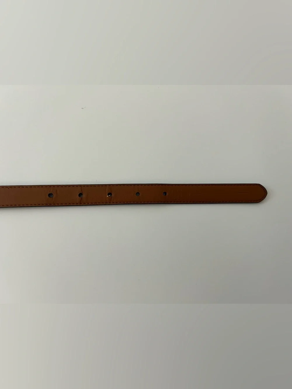 VTG Lauren Ralph Lauren Leather Belt Black Alligator Embossed .75” 3/4” Skinny
